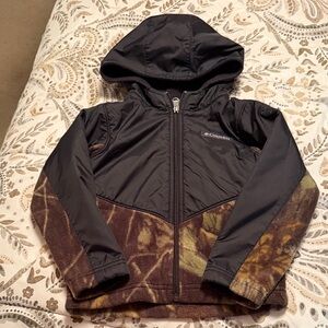 Columbia Black and Brown Camouflage Jacket
